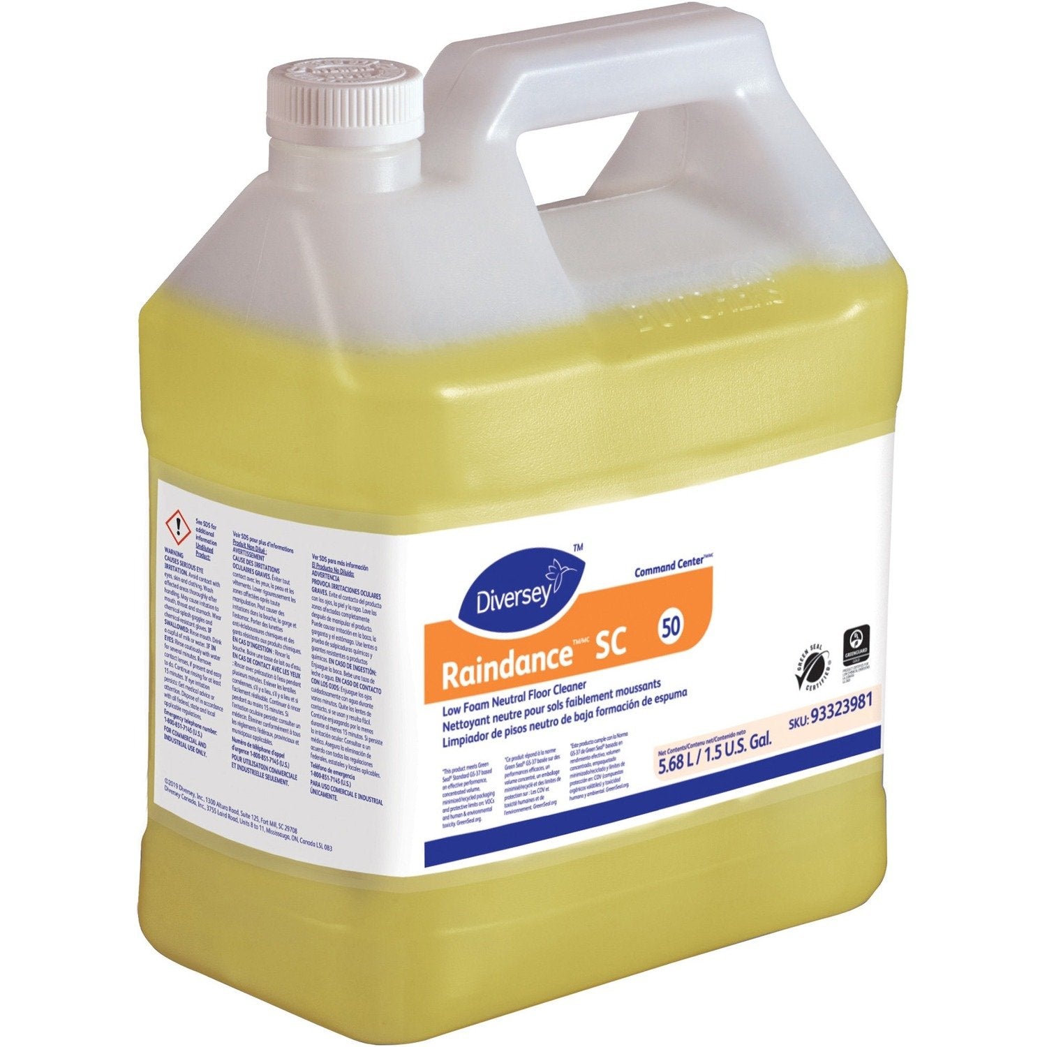 Diversey 5.68 L Raindance Neutral Floor Cleaner #50 - 93323981