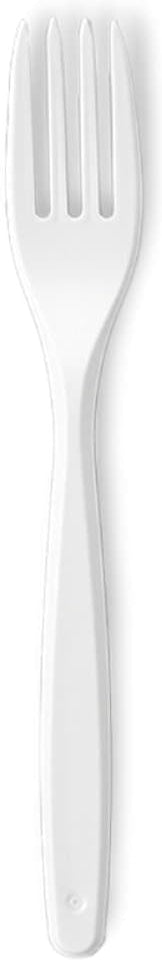 Darnel - Bistrot White Heavy Weight Plastic Cutlery Fork, 1000/Cs - D91210001