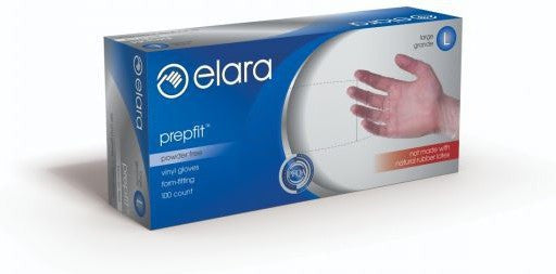 Elara - Prepfit All-Purpose Medium Powder Free Vinyl Gloves - FVP202