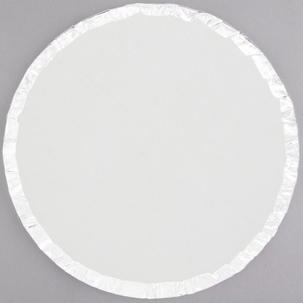 Enjay Converters - 14", 1/2 Round White Cake Board, 6 Per Package - 1214RW12