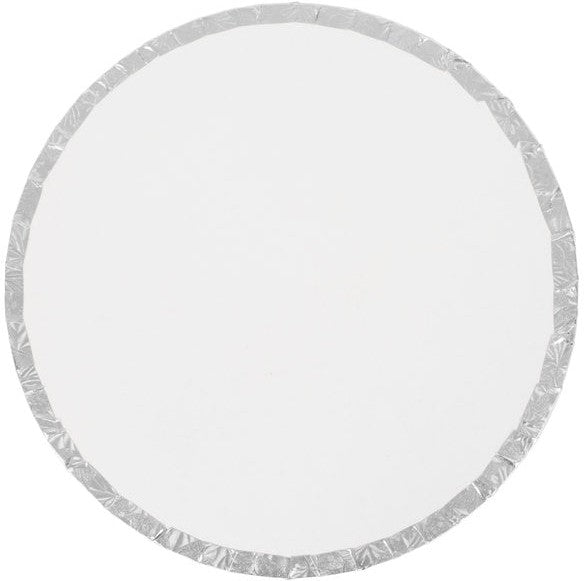 Enjay Converters - 16" x 0.5" Round Silver Cake Board, 12/cs - 1216RS12