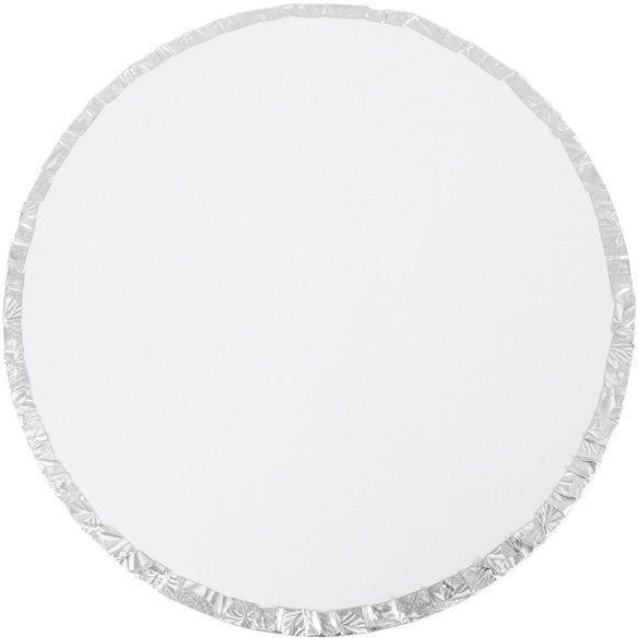 Enjay Converters - 18" x 0.5" Round Silver Cake Board, 12/cs - 1218RS12