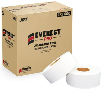 Everest Pro - 600 Feet 2 Ply Jumbo Roll Tissue JRT, 8 Rl/Cs - JRT600