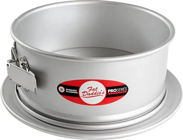 Fat Daddio's - 8" x 3" Aluminum Anodized Round Springform Cake Pans - PSF-83