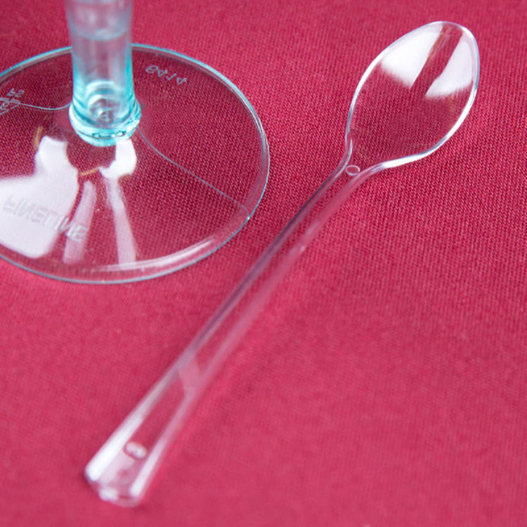 Fineline Settings - 4" Plastic Tiny Tasters Spoons, 48 x 20/cs - 6501-CL