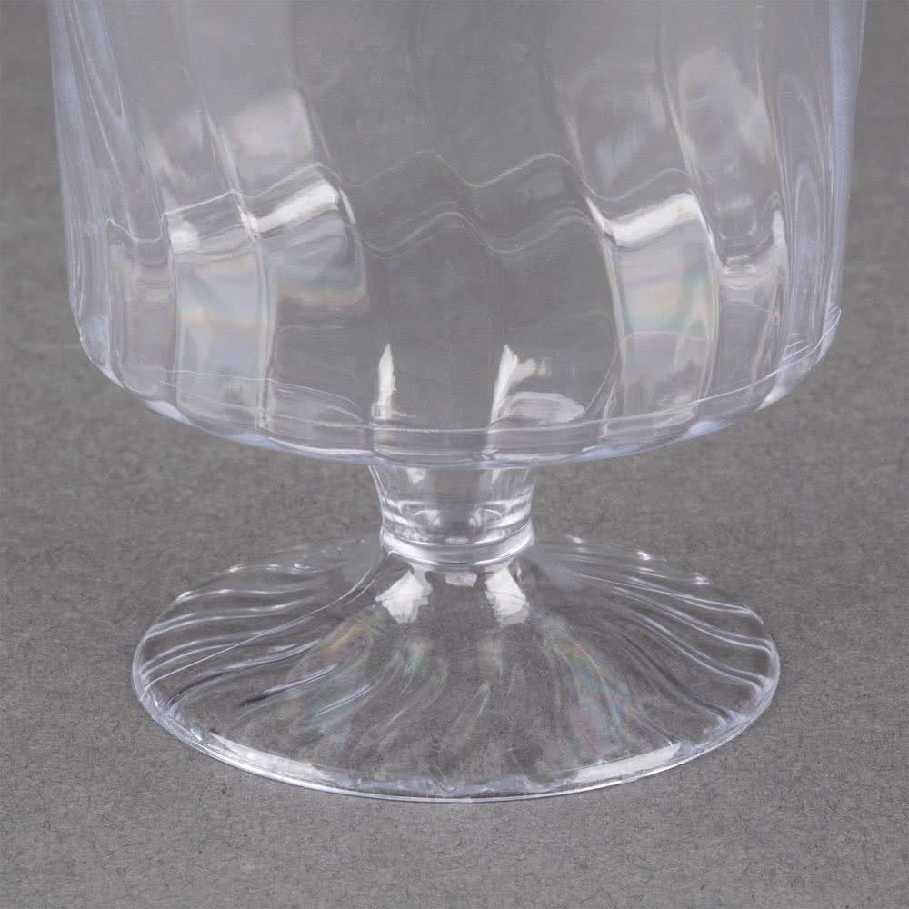 Fineline Settings - 5.5 Oz Clear Plastic Wine Glass, 10x24/cs - 2205