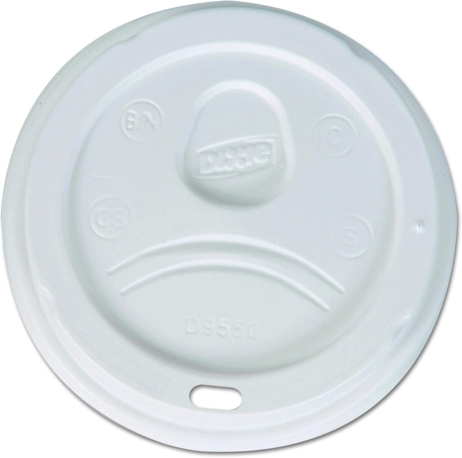 White Dome Lid for 20-24 Oz Hot Cups, 1000/Cs - D9550 (Special Order)