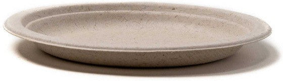 Green Wave International - 6" Bagasse Ovation Round Plate, 1000/Cs - OV-P006