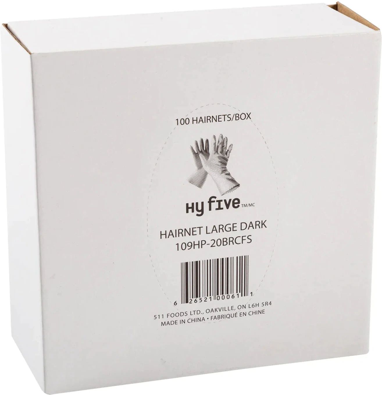 Hy-Five - 21" Brown Hairnets, 1/100/Pk - 109HP-20BRCFS