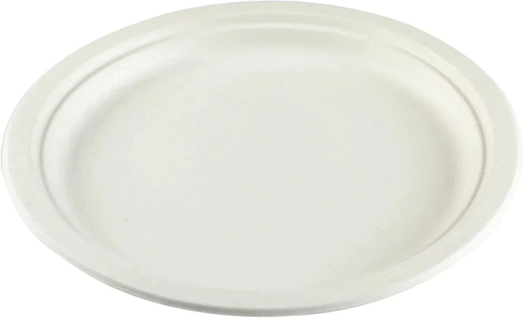 Hy-Pax - 10" Bagasse Plate, 500/Cs - HP-BAG-10PLT-C