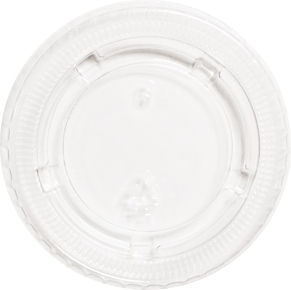 RitePak - 2oz Clear Plastic Portion Cup Lid, 2500/Cs - PL200