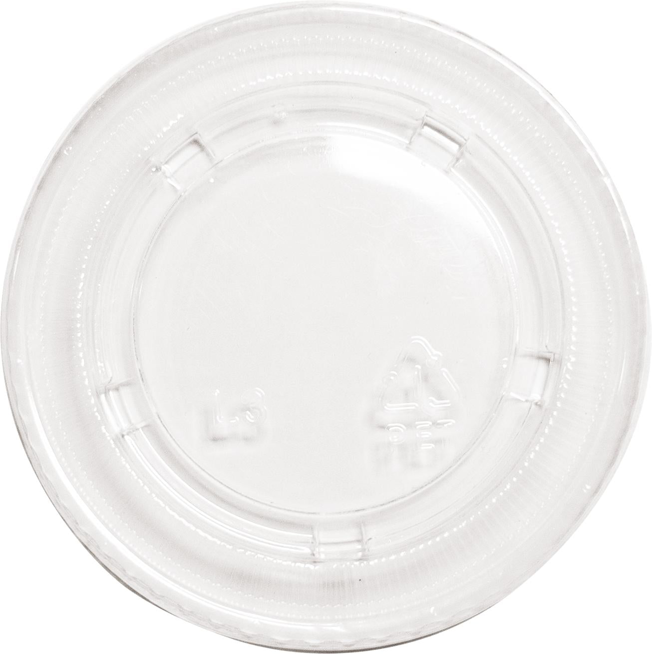 RitePak - 4oz Clear Plastic Portion Cup Lid, 2500/Cs - PL400