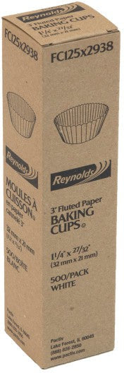 Pactiv Evergreen - White Paperboard Baking Cups, 500/tb - FC125X2938