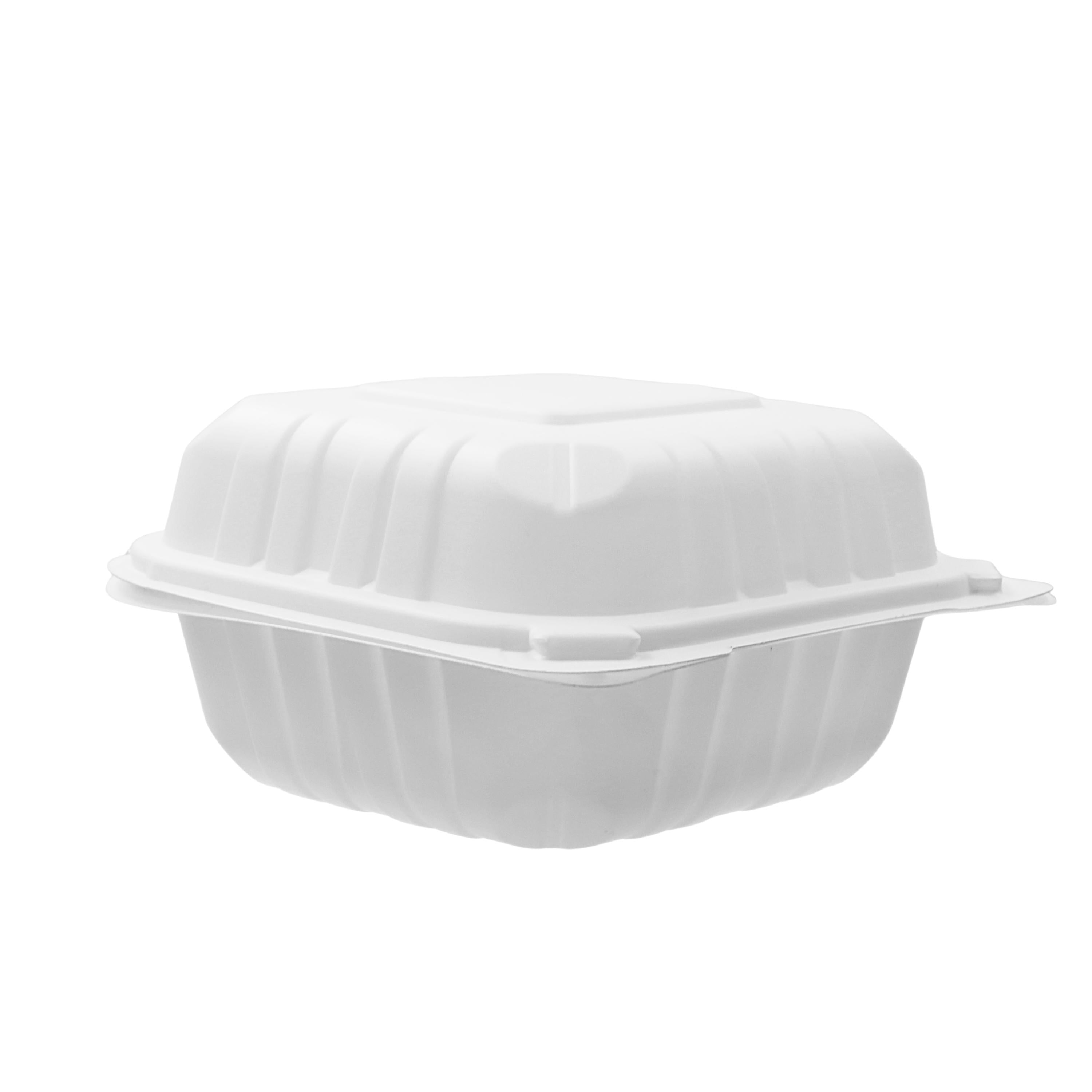 RitePak - 5.5" x 5.5" x 2.75" Polypropylene Hinged Sandwich Container, 250/Cs - HS501