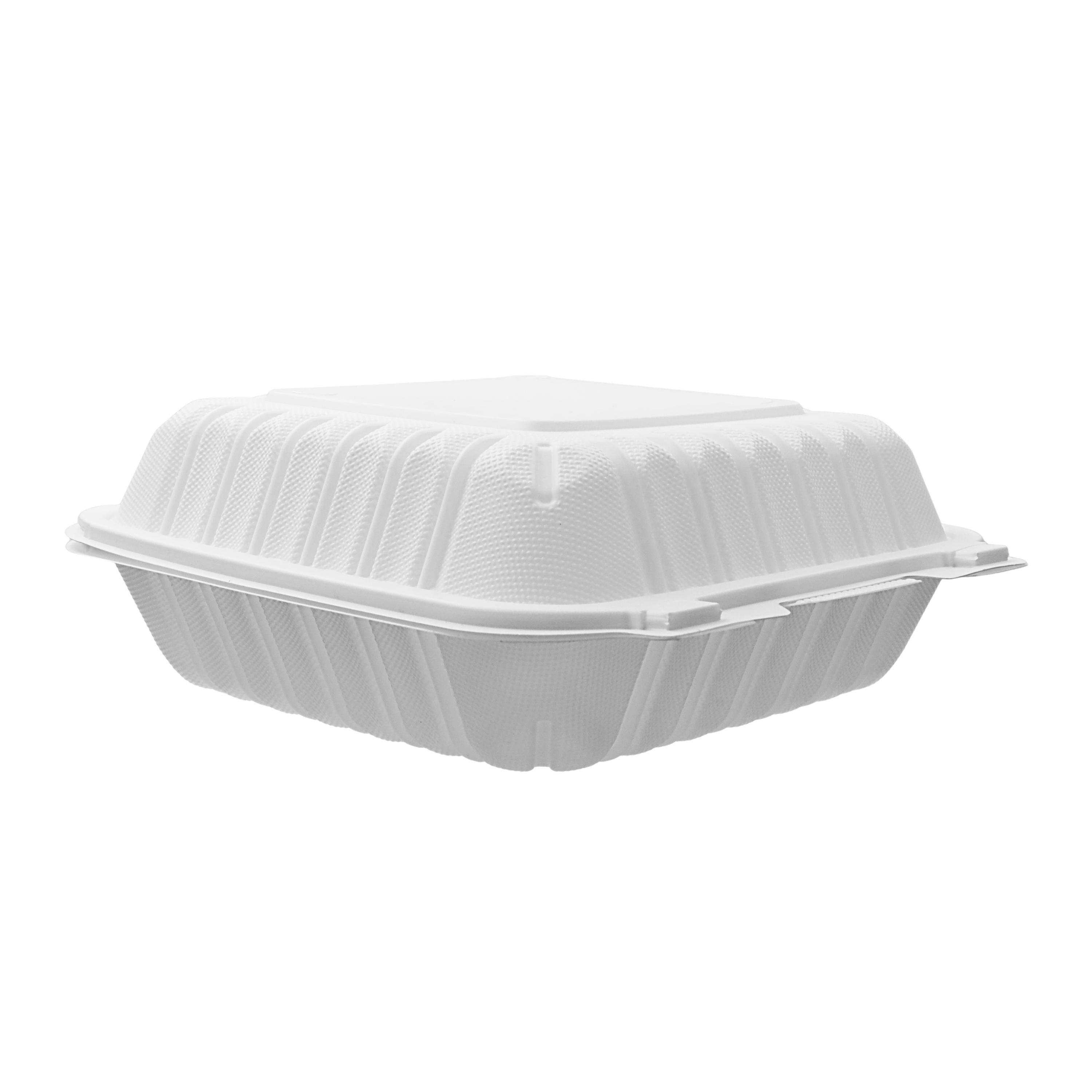 RitePak - 9" x 9" x 2.95" Polypropylene Hinged Sandwich Container, 150/Cs - HS901