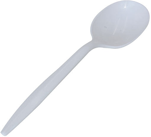 RiteWare - Medium White Soup Spoons Weight Cutlery, 1000/Cs - C2104