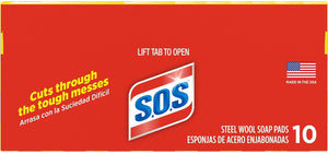 S.O.S - Soap Filled Steel Wool Cleaning Pads - HP02950