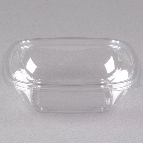 Sabert - 12 Oz Clear Square Plastic Bowls with Lid Combo, 250/Cs - C15012B250