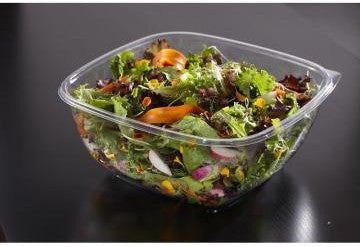 Sabert - 24 Oz Clear Square Plastic Bowl, 300/Cs- 18024B300