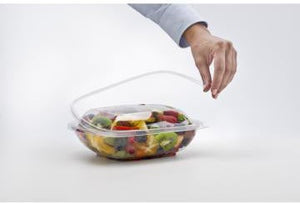 Sabert - 32 Oz Medium M Square Bowl, 300 Per Case - 18032TR