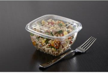 Sabert - Clear Square Dome Lid Fits For 15016B500 Plastic Bowls, 500/Cs - 52500B500