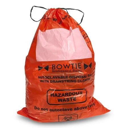 Regency Plastics Company - 40" x 45" Orange Trash Bag with Tie Wrap, 3 mil, 100/Case - 42060C