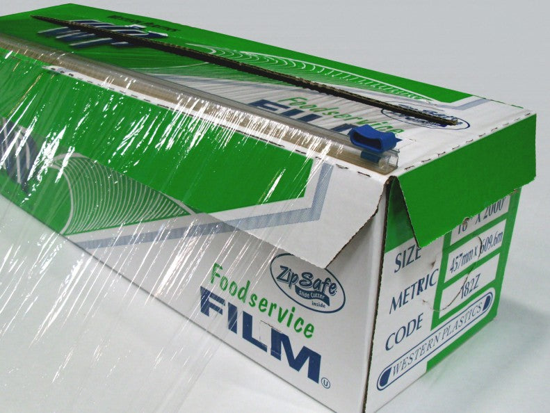 Western Plastics - 18" X 2000ft Food Film with Slide Cutter, 1 Rl/Cs - 182Z