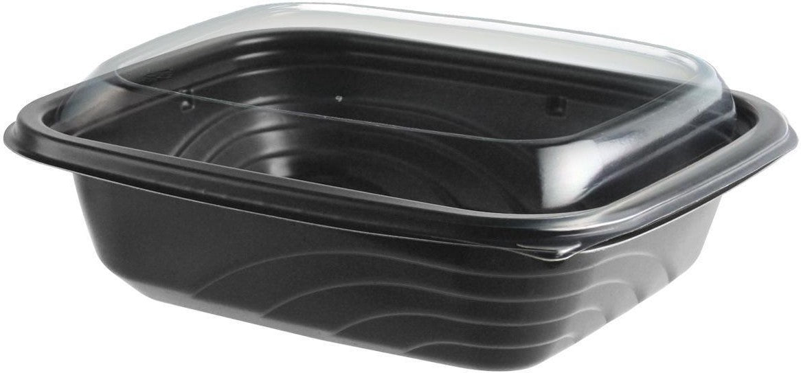 Anchor Packaging - 16 Oz Black Base with Clear Lid Combo, 125/Cs - 4114161