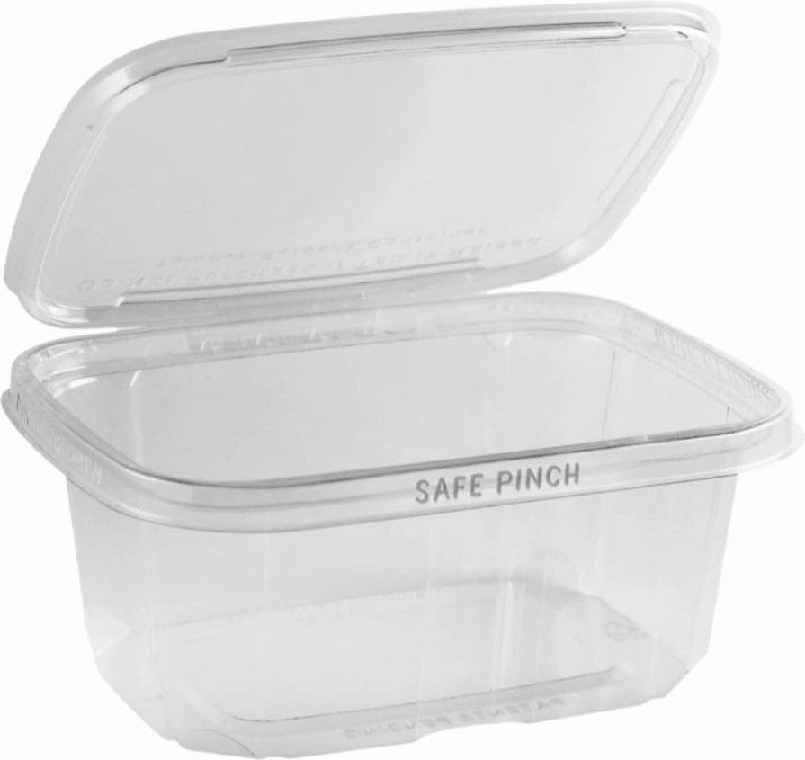 Anchor Packaging - 32 Oz Safe Pinch Tamper Clear Hinged Container, 200/Cs - 4512015