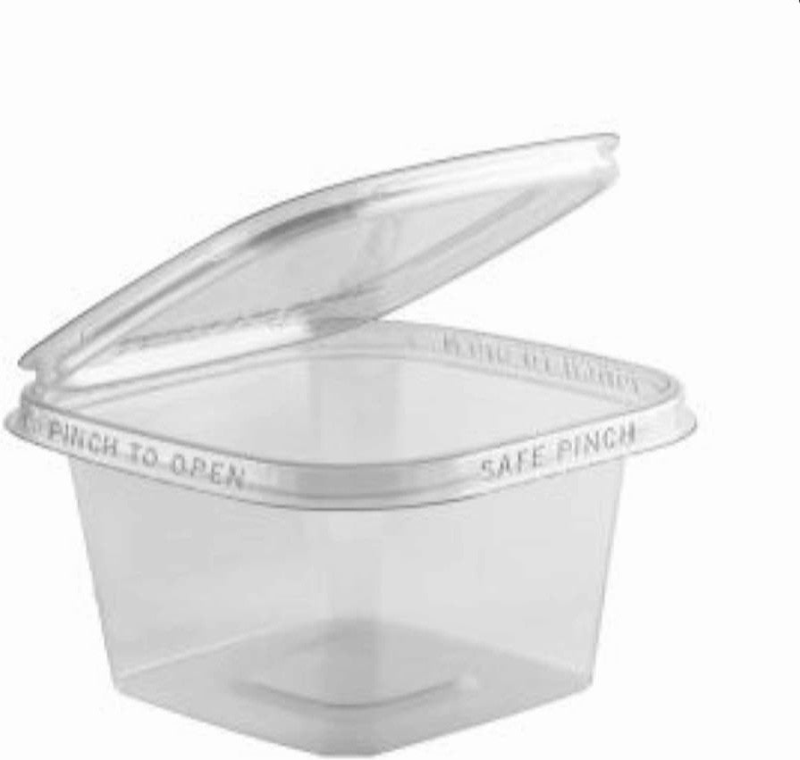 Anchor Packaging - 12 Oz Safe Pinch Tamper Clear Hinged Container, 200/Cs - 4515513