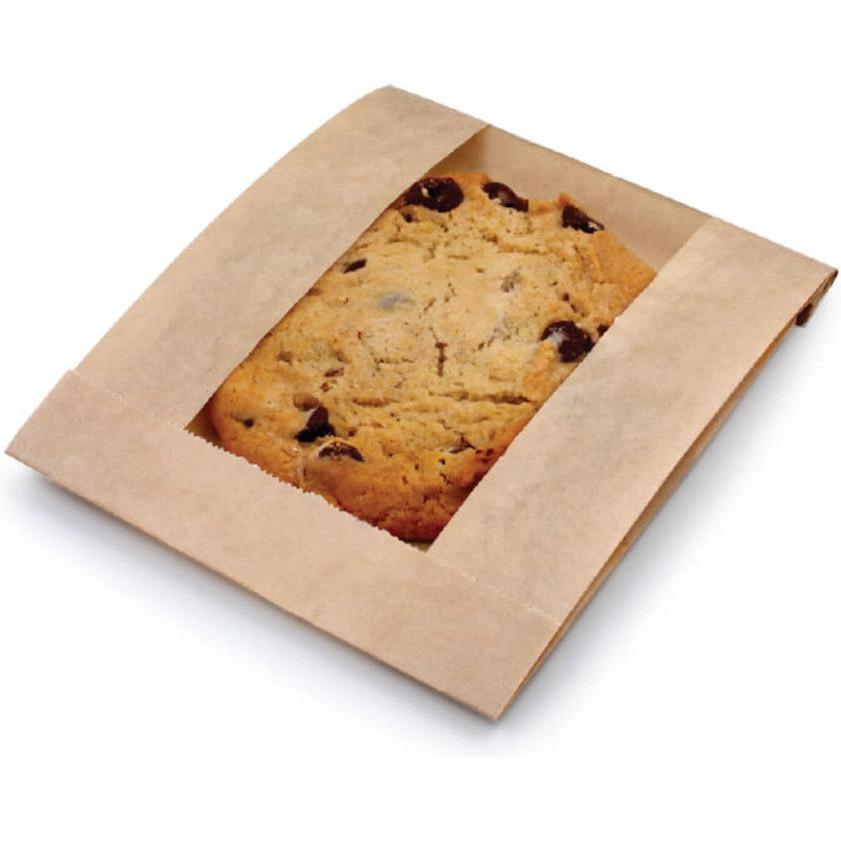 De Luxe - 5" x 1.5" x 7" Eco Craft Grease Resistant Cookie Bag, 1000/cs - 300114