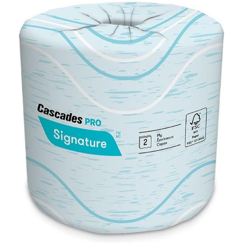 Cascades Tissue Group - 400 Sheets Signature 2 ply Toilet Tissue, 48rl/cs - B625