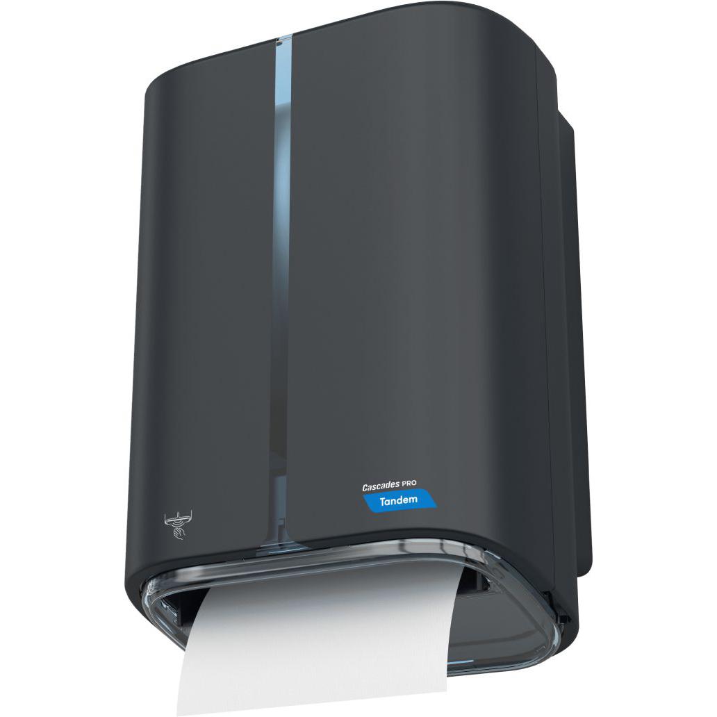 Cascades Tissue Group - Black Tandem Electronic Towel Dispenser - C228