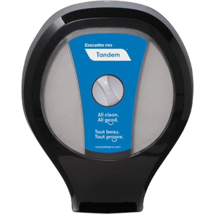 Cascades Tissue Group - Black Tandem + Single JRT Dispenser - C259