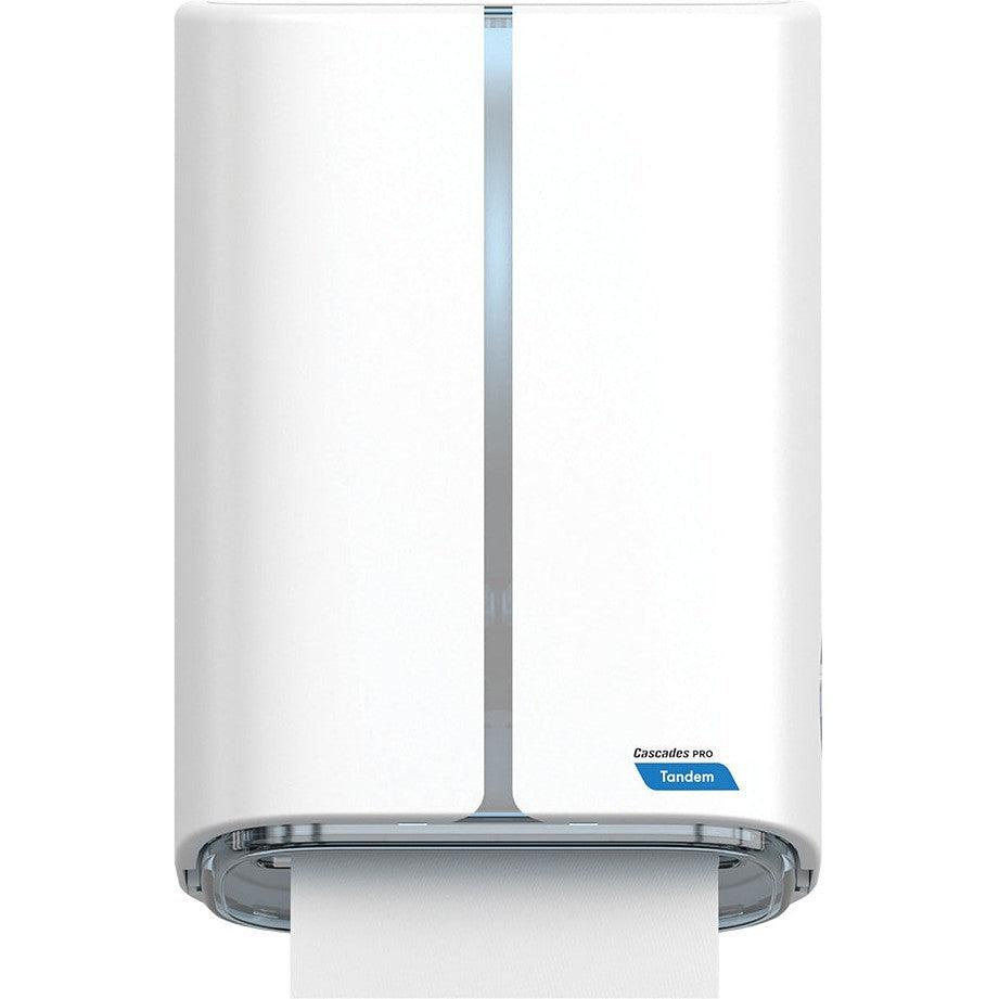 Cascades Tissue Group - White Tandem Autocut Towel Dispenser Each - C345