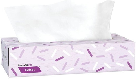 Cascades Tissue Group - 100 Sheets Select 2ply Facial Tissue - F950