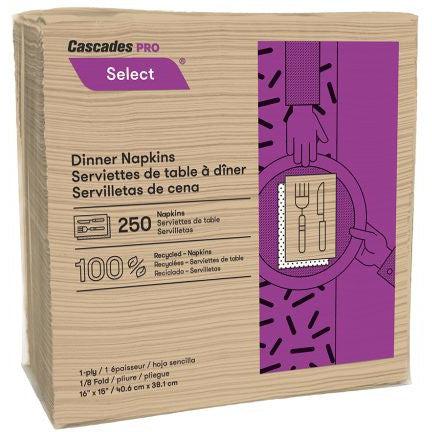 Cascades Tissue Group - 1 Ply Tissue Group Select Dinner Napkins - N055