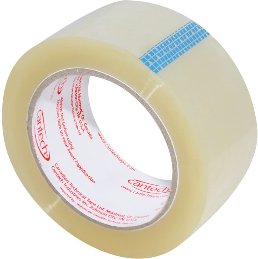 Cantech - 48 mm x 100 m Clear Carton Seal Tape, 36Rl/Cs- 025700-48-100