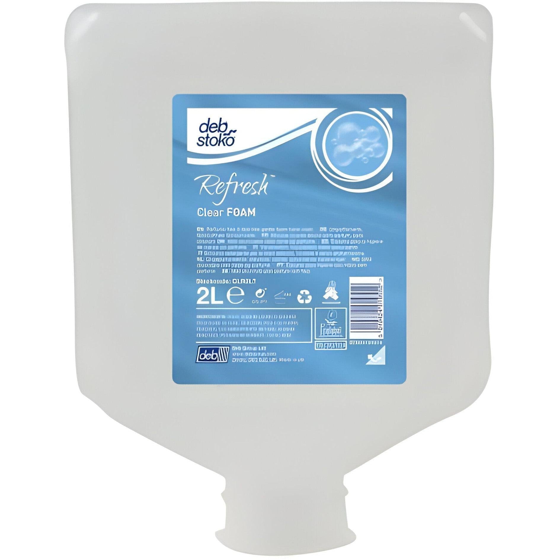 Deb Group - 2 L Refresh Clear Foam Soap, 4/Cs - CLR2LT