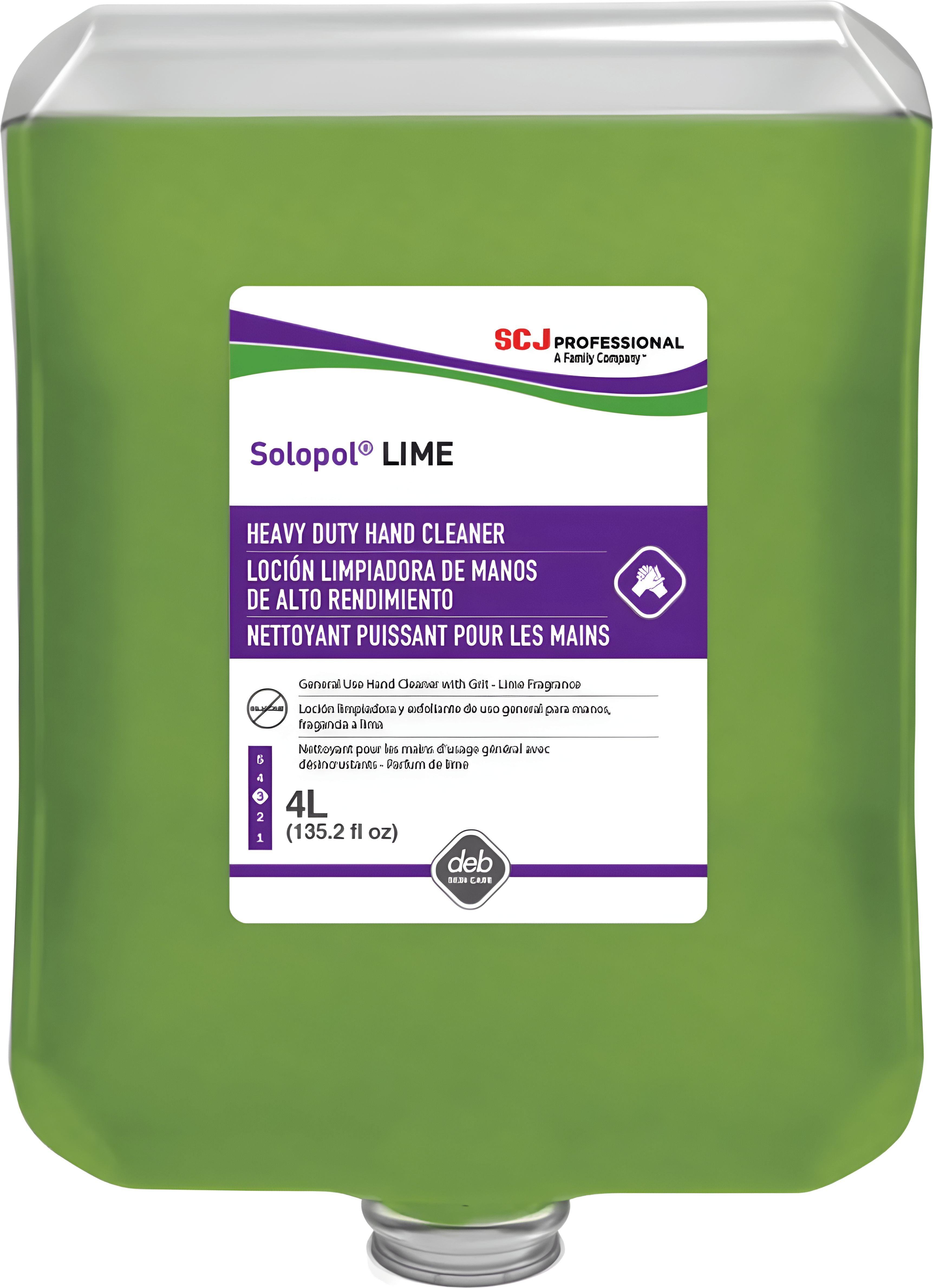 Deb Group - 4 L Lime Wash Heavy Duty Hand Soap, 4Bt/Cs - LIM4LTR