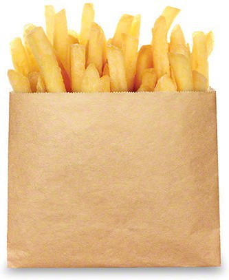 De Luxe - 5.5" x 4.5" Eco Craft French Fry Bags, 1000/cs - 300049