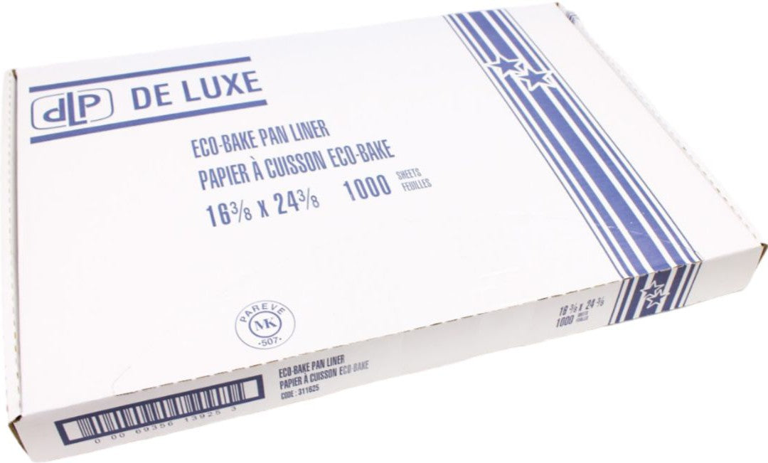 De Luxe - 16.4" x 24.4" Eco Bake Silicone Pan Liner White, 1000/cs - 311625