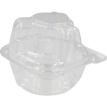 Detroit Forming - Single Cell Plastic Cupcake/Muffin Hinged Container,