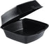 Dart Container - 5.9" x 6" x 3" Black Insulated Sandwich Foam Hinged Container, 500/Cs - 60HTB1