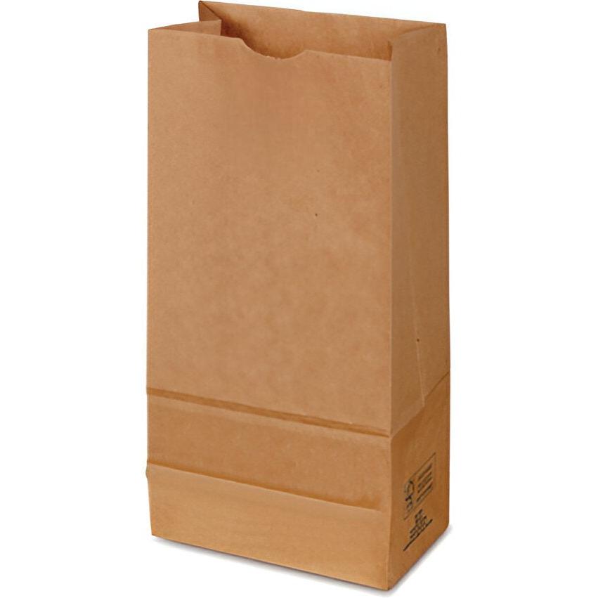 Duro - 8.25" X 5.31" X 13.375" Brown Paper Grocery Bags, 500/Bn - 18421