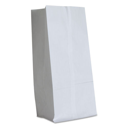 R J Schinner - 7.75" x 4.81" x 16" 40# Basis Weight 16# White Grocery Bags, 500/bn - DUR51036