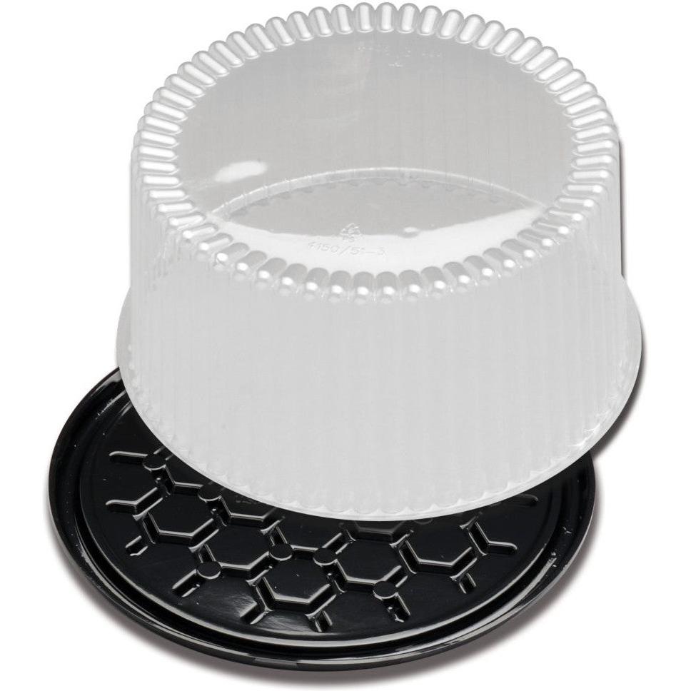 D&W Fine Pack - 10" Polystyrene Cake Dome/Base Combo, 80/Cs - G40-1