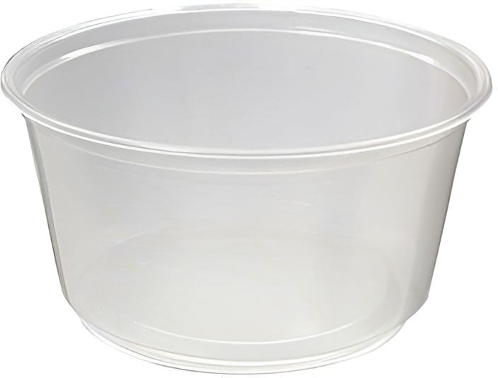 Fabri-Kal - 12 Oz Polypropylene Clear Round Deli Containers, 500/Cs - 9505114