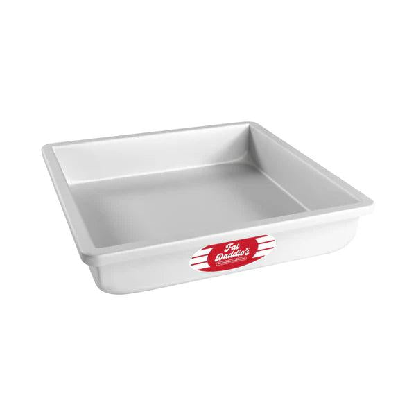 Fat Daddio's - 10" x 10" x 2" Anodized Aluminum Square Cake Pan - PSQ-10102