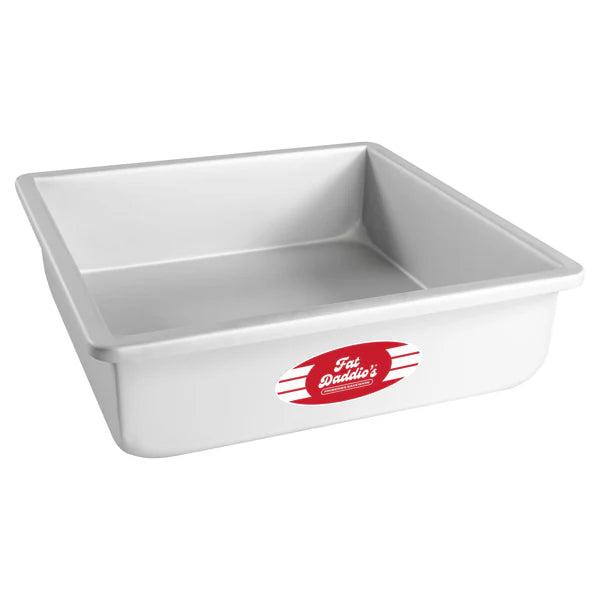Fat Daddio's - 10" x 10" x 3" Anodized Aluminum Square Cake Pan - PSQ-10103